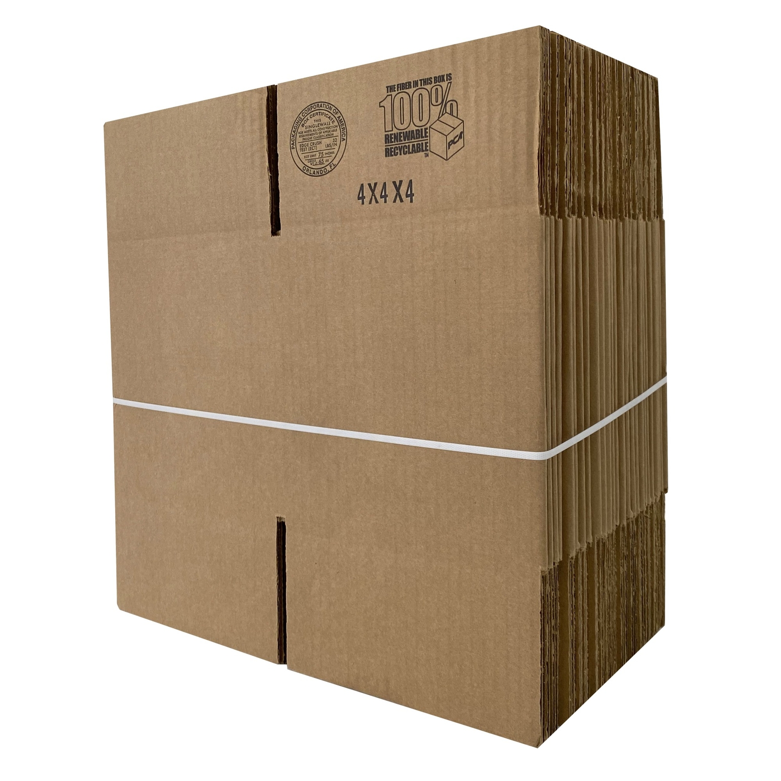 UOFFICE Corrugated Boxes 4 x 4 x 4″ Cube Mailing Boxes Bundle of 25