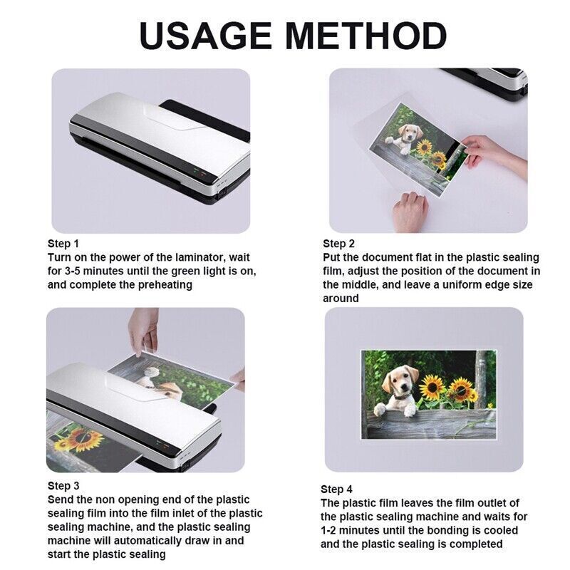 5Mil/3Mil Clear Thermal Laminating Pouches Letter 9″x11.5″ Size Laminator Sheets