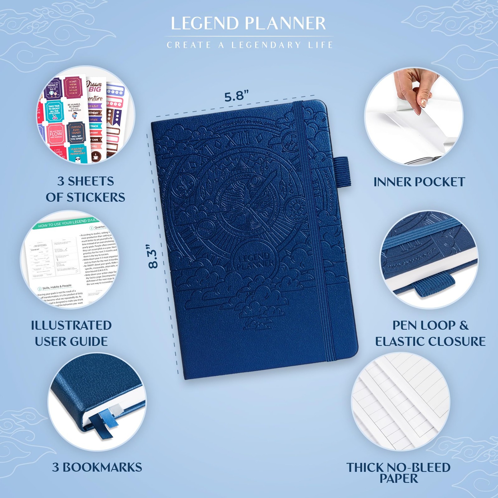 Daily for 3 Months – Undated Monthly Weekly & Daily Planner to Hit Goals. Org…