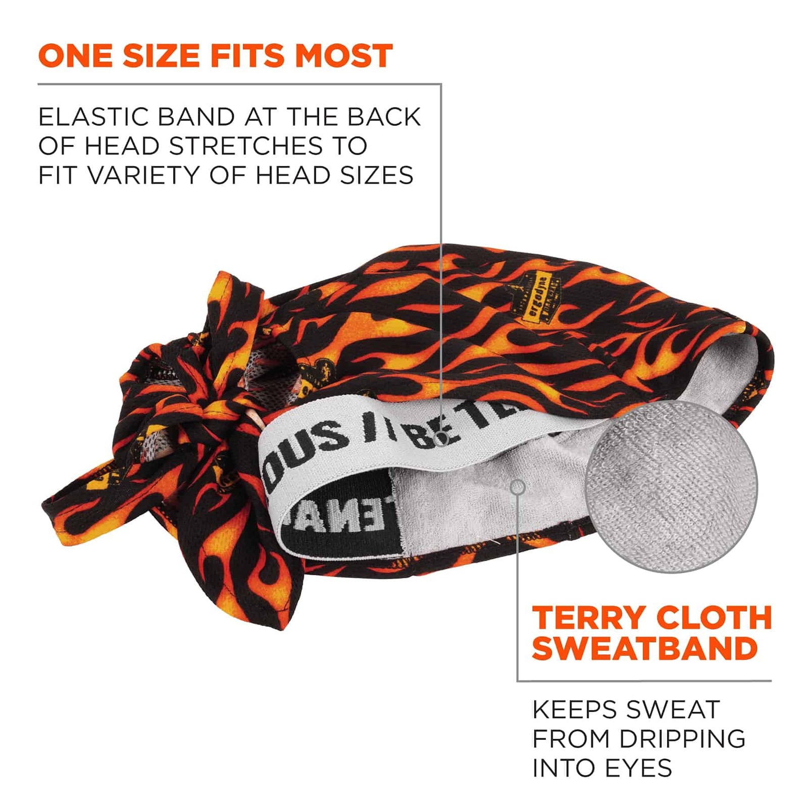 Chill-Its 6615 Absorptive Moisture-Wicking Dew Rag