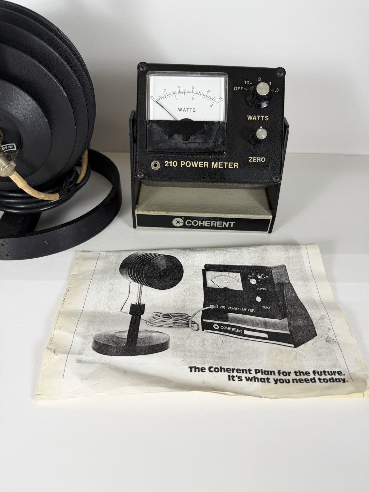 Coherent 210 Laser Power Meter With Original Brochure / Manual OEM