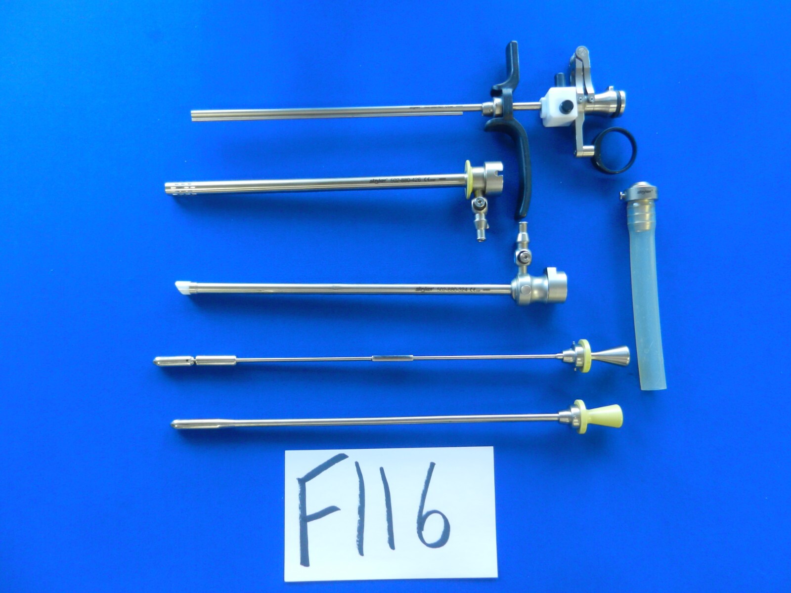 F116 Stryker 502-880-401 Passive Resectoscope Working Element Set w/ Sheaths