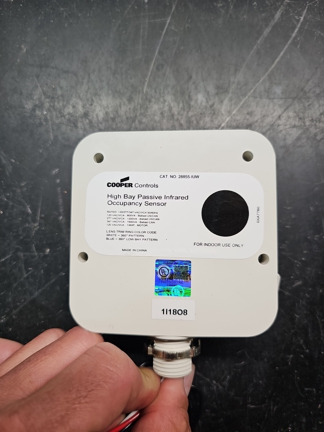 Lot of 2 – Cooper OEF-P-2MH0-MV-SL High Bay Passive Infrared Occupancy Sensor