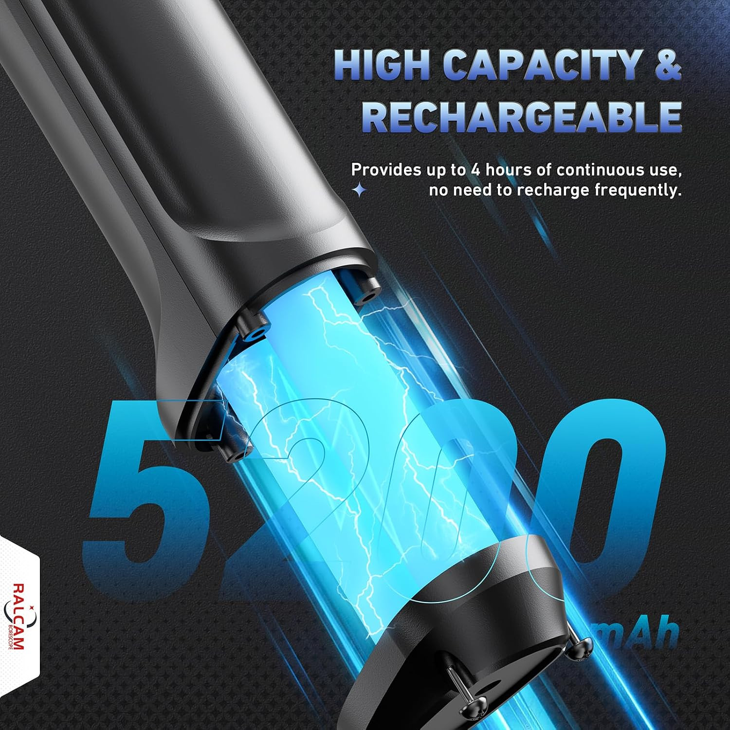 360° Articulating Borescope, 6.2Mm/0.24In Slim Probe, 4X Zoom, Joystick 4 Ways E