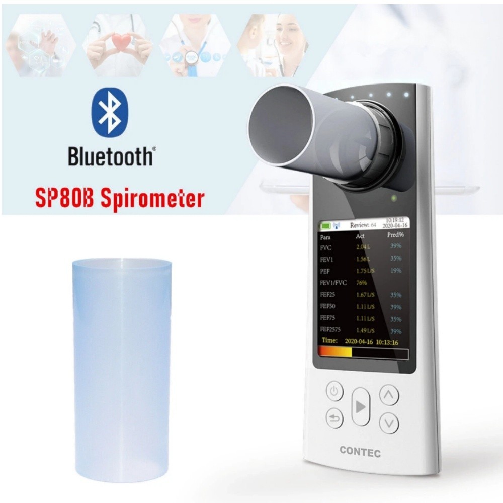 CONTEC SP80B Bluetooth Spirometer Pulmonary Function Handheld Spirometry APP