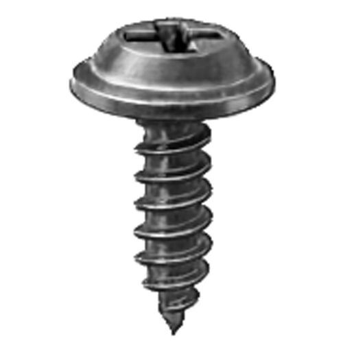 AUVECO 12213 Phillips Flat Washer Head Tapping Screw – 8-18 x 1/2 Black QTY 100