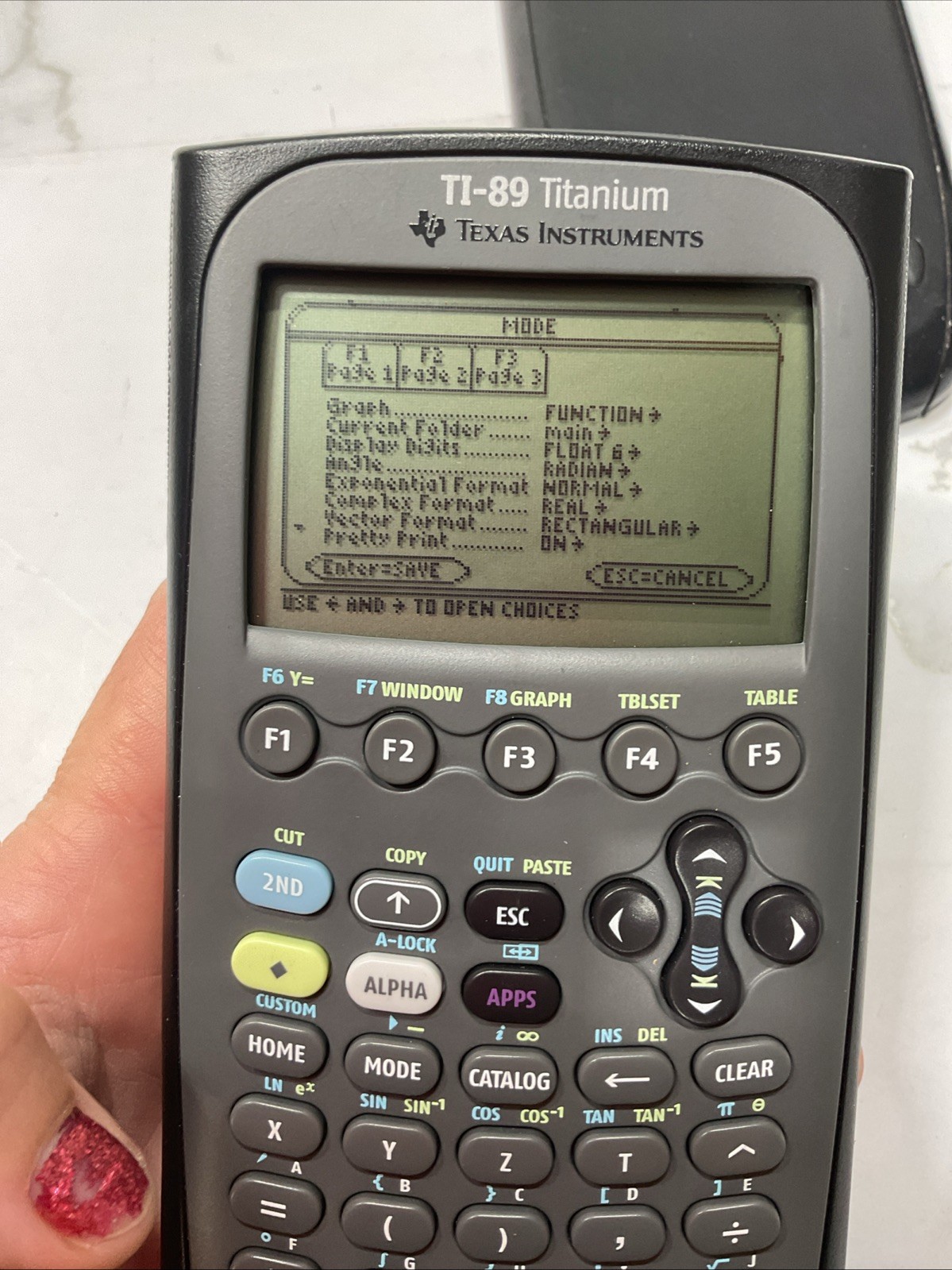 Texas Instruments TI-89 Titanium Graphing Calculator w/ Cover Tested Working