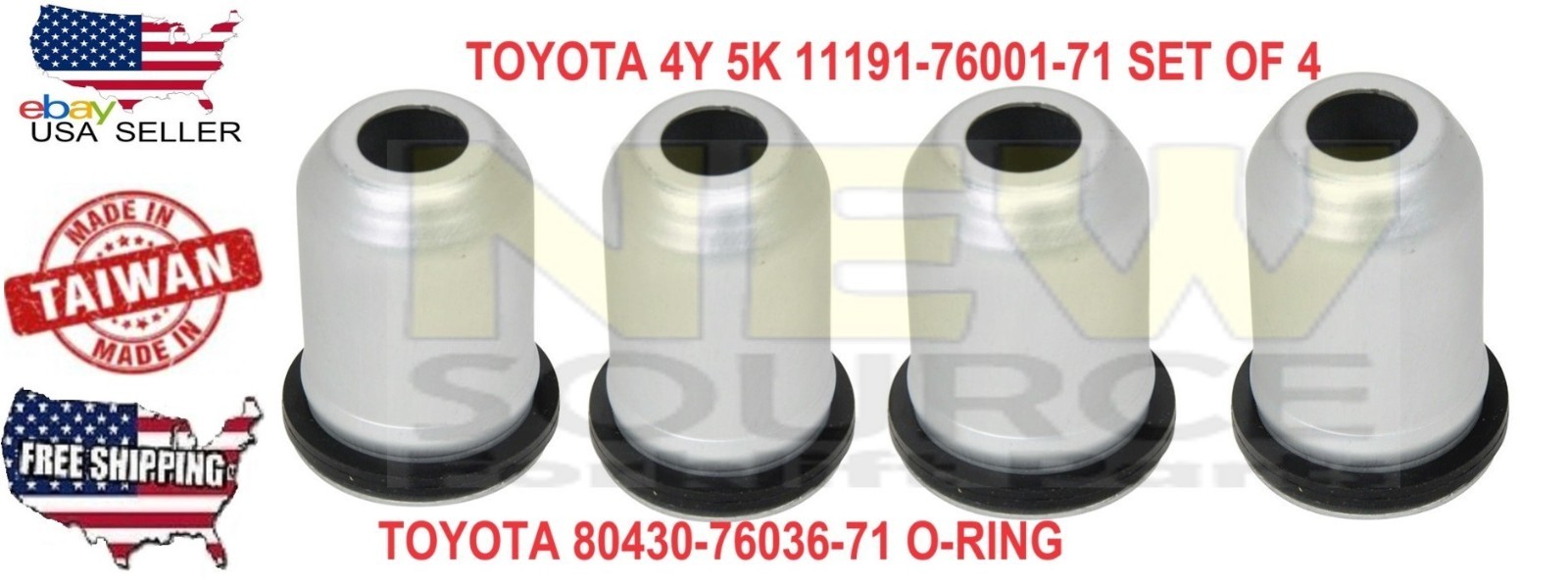 11191-76001-71 11191-22010-71 TUBE SPARK PLUG + O-RING 80430-76036-71 SET OF 4