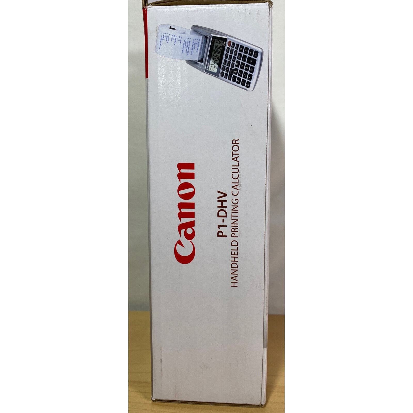 Canon P1-DHV 12-Digit Palm Printing Calculator Print 2 Lines/Sec 4AA or AC/DC