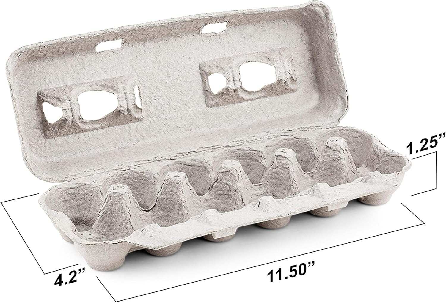 Bulk 25 Sturdy Recycled Pulp Egg Cartons – Holds 12 Eggs Each, Perfect for St…