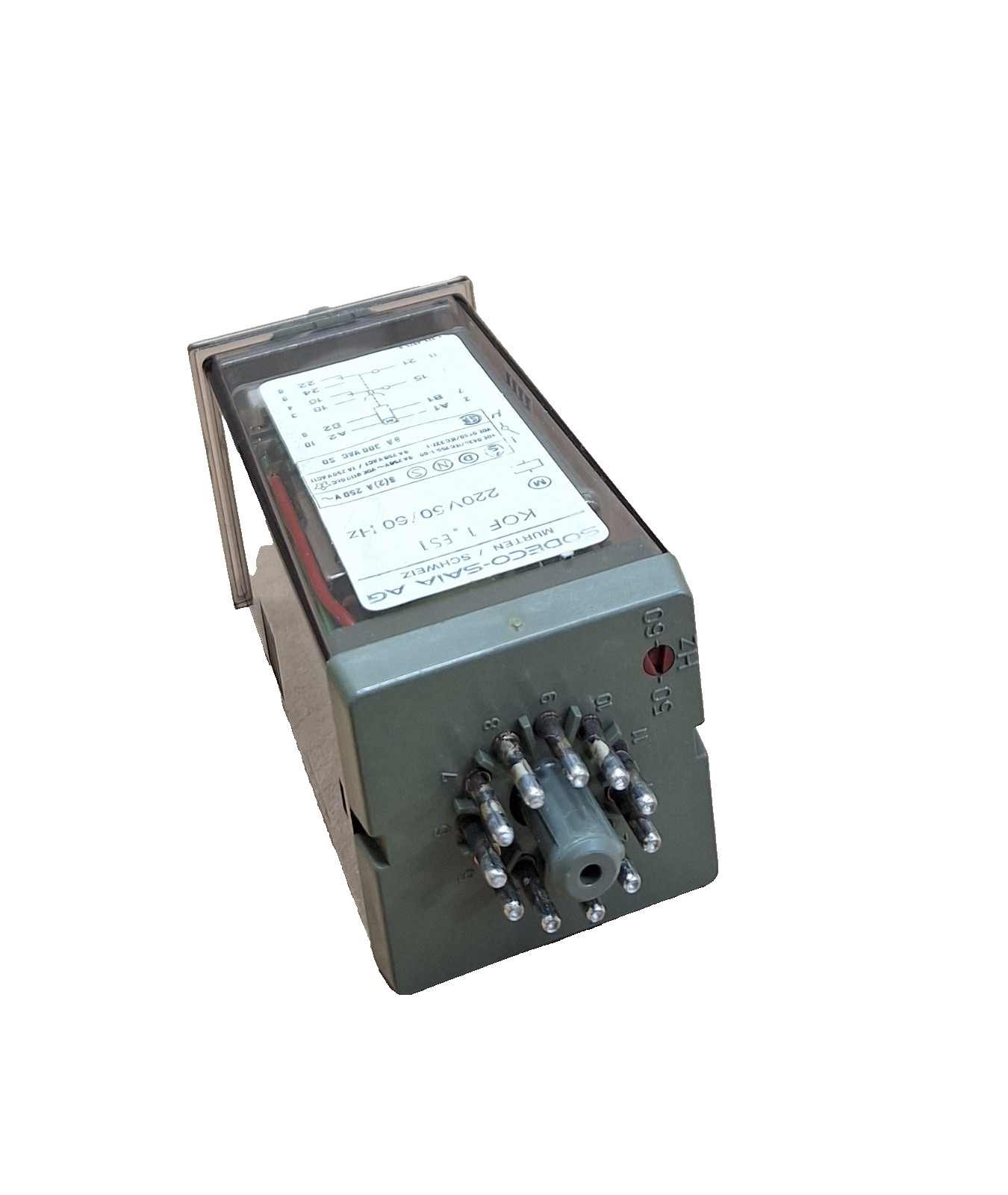 KOF1.ES1 SODECO-SAIA Time Relay 220V 50/60Hz 0-30min [USED]