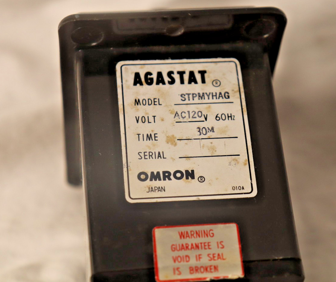 STPMYHAG Agastat Omron AC120V 60 Hz 30M Timer Relay Control Controls Time Delay