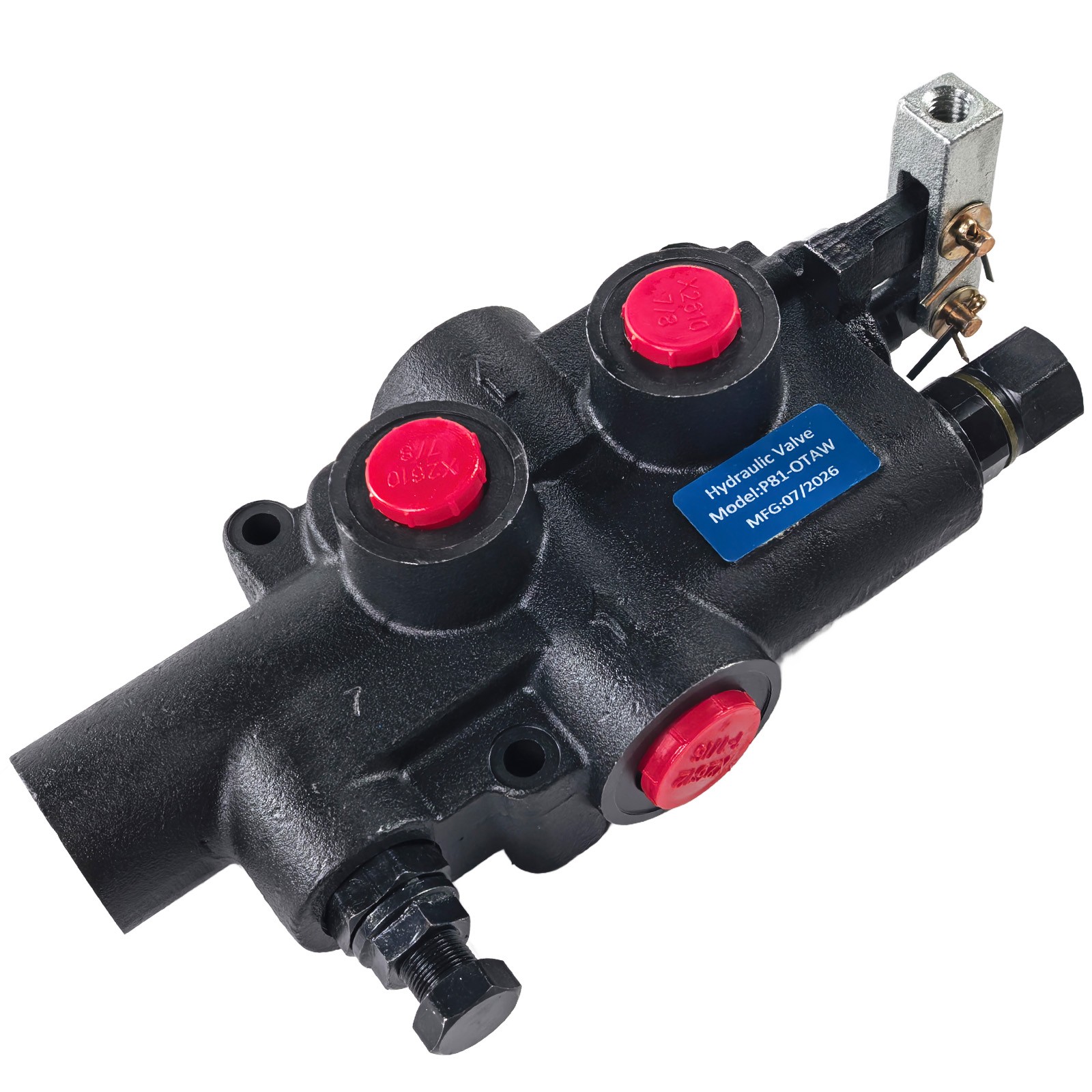 21GPM Log Splitter Control Valve 3625PSI SAE 10 12 Port Detent Auto Return Lever