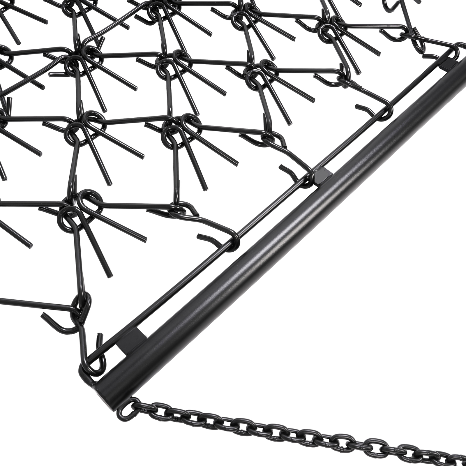 Steel Drag Harrow 4X4FT Heavy Duty Chain For ATV UTV Tractor Leveling Grading