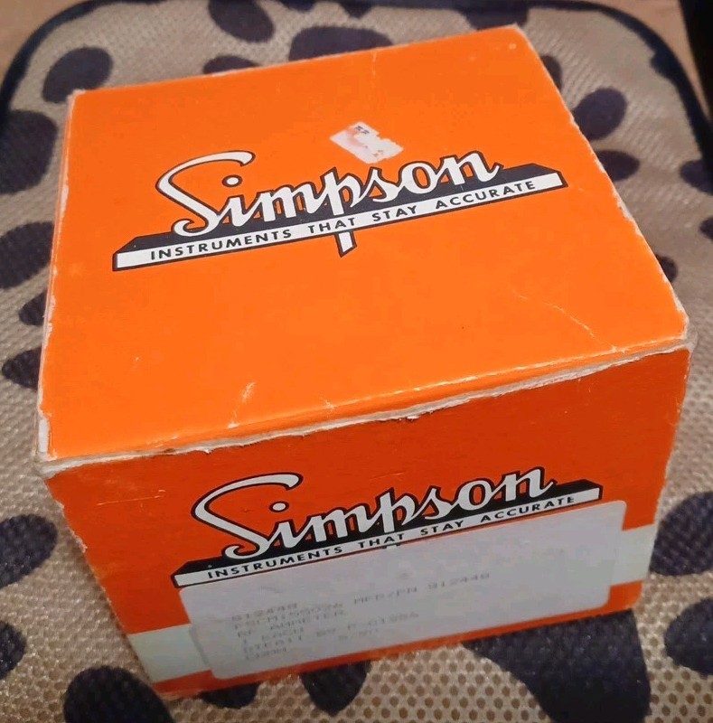 Simpson Antenna Impedance Panel Meter New Old Stock in Original Box
