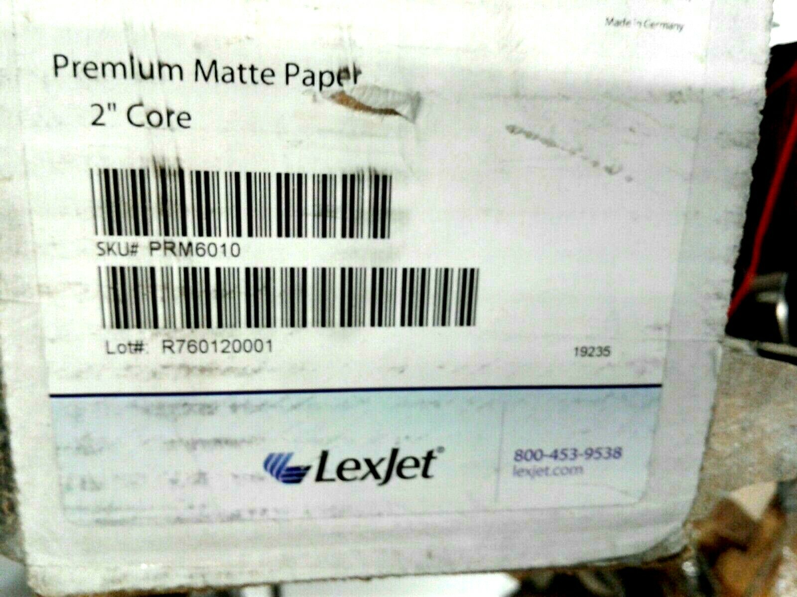 LexJet Premium Matte Paper 2″ Core 60″ x 100′ PRM6010
