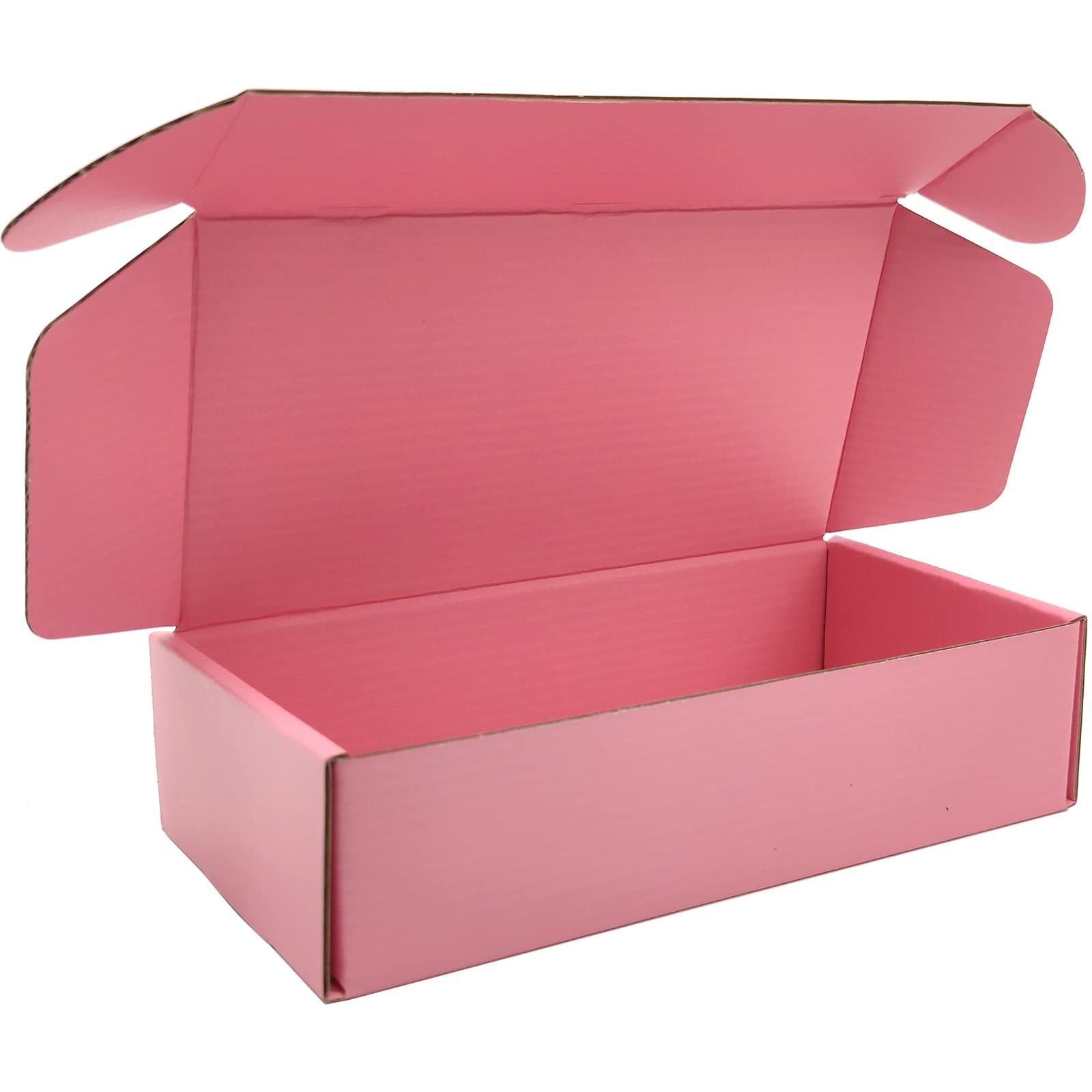 7x5x2 inches Small Shipping Boxes Set of 50 – Pink Mailer Corrugated Cardboard B