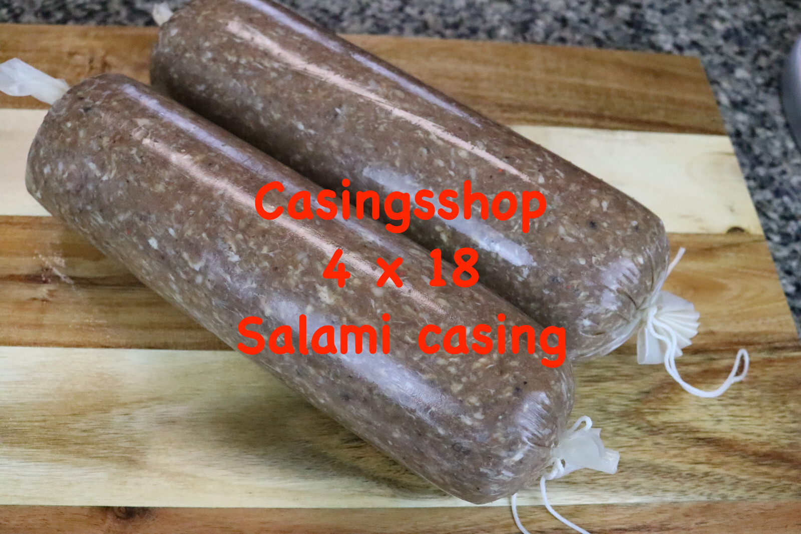 10 pc pack – 4 X 18 Inch Fibrous Casings for 25 lbs Dry Sausage Salami Pepperoni