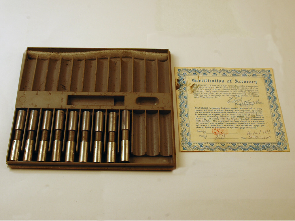 DELTRONIC PLUG GAGE SETS LOT OF 4-1/2 SETS ( A-1-TOP-7)
