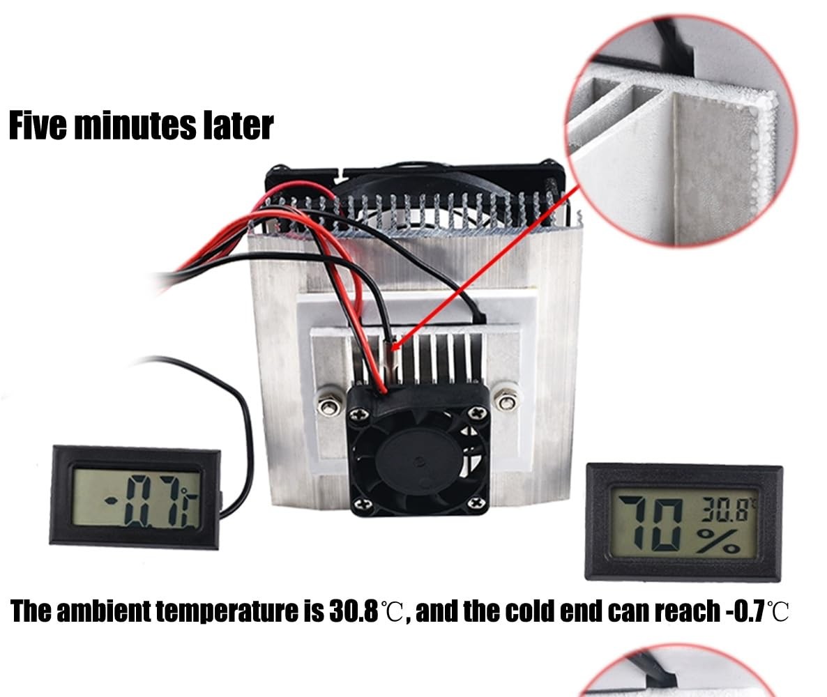 Mini Air Conditioner DC 12V DIY Thermoelectric Peltier Refrigeration Cooling Sys