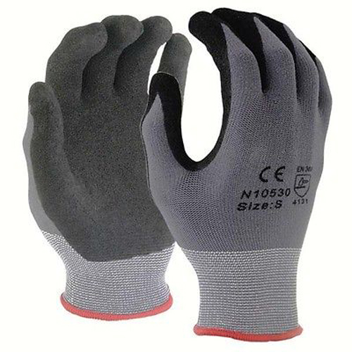 48 Pairs Micro Foam Sandy Finish Nitrile Coating Nylon / Lycra Gloves S,M,L,XL