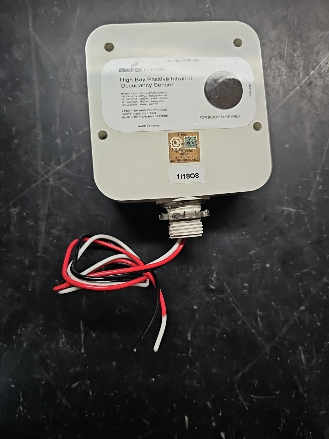 Lot of 2 – Cooper OEF-P-2MH0-MV-SL High Bay Passive Infrared Occupancy Sensor