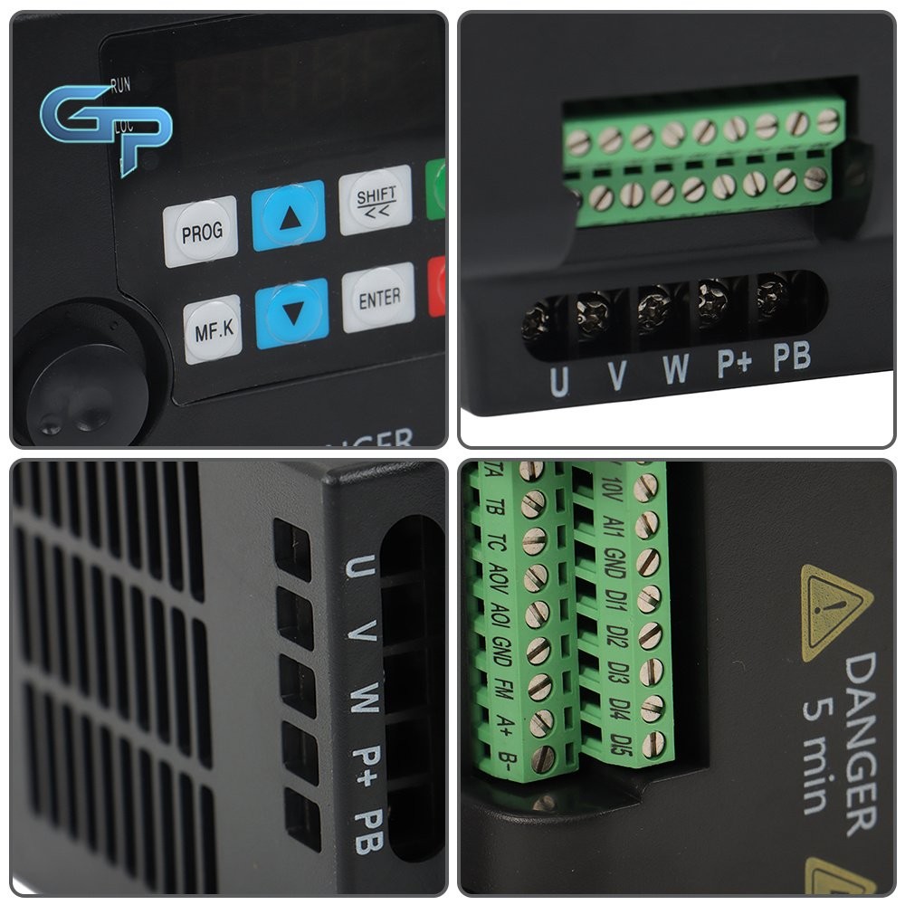 VFD Single To 3 Phase Variable Frequency Drive 2.2kW 3HP 220V Inverter