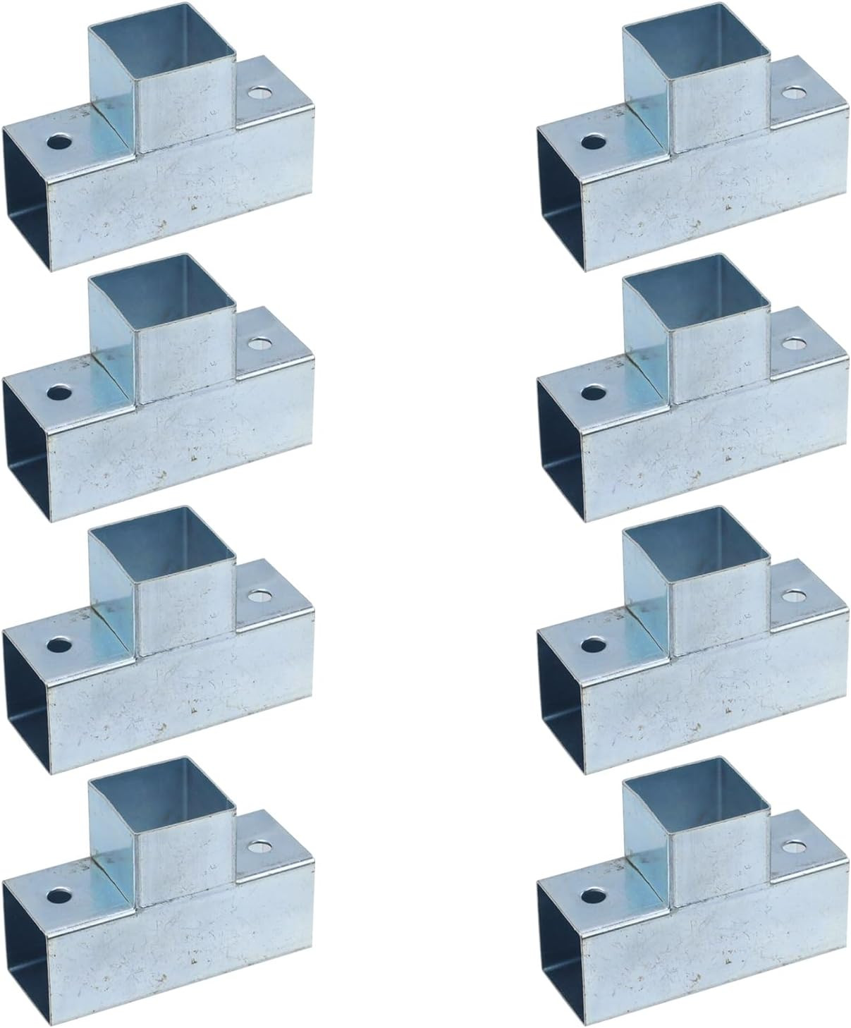 Wealrit 8 Pcs 3 Way Connector for 1 Inch Square Tube, Steel Square Tube Fittings