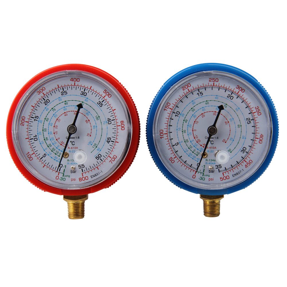 HVAC A/C Air Refrigeration High & low pressure gauge Set