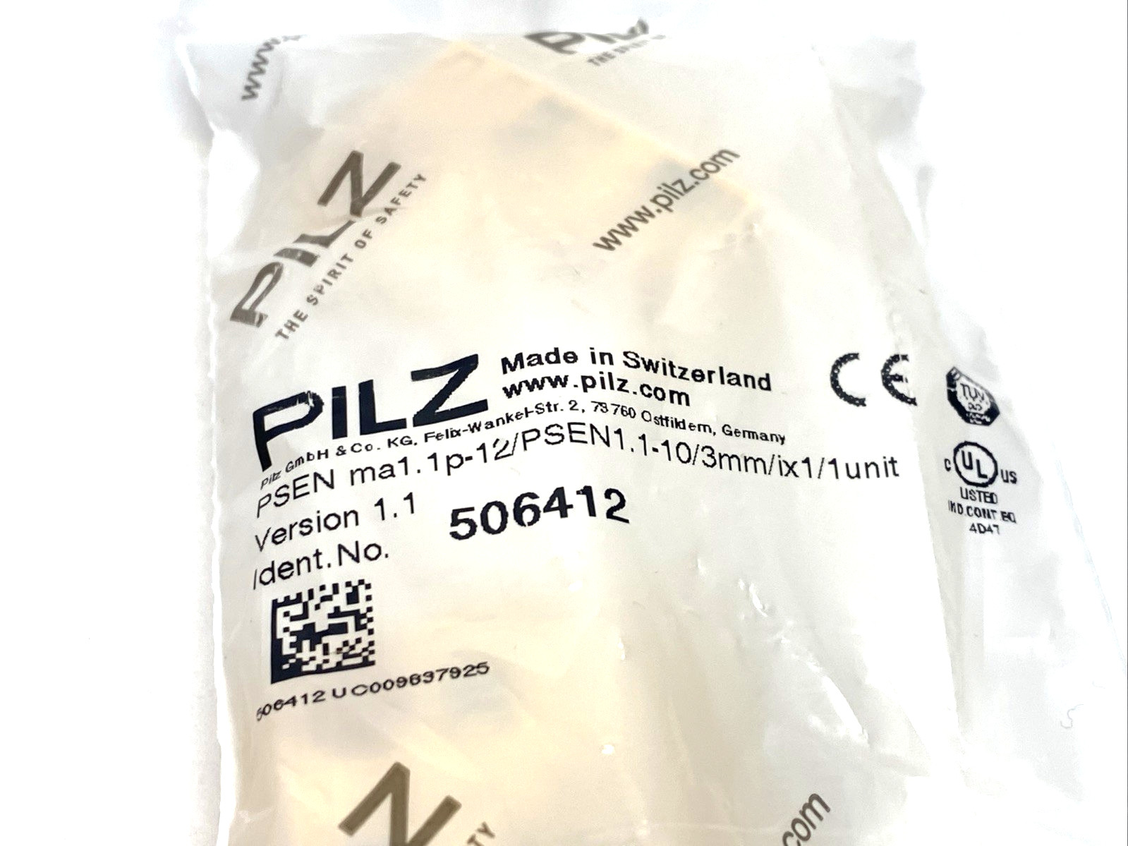 Pilz PSEN ma1.1p-12/PSEN1.1-10/3mm/ix1/1unit Magnetic Safety Switch, 506412