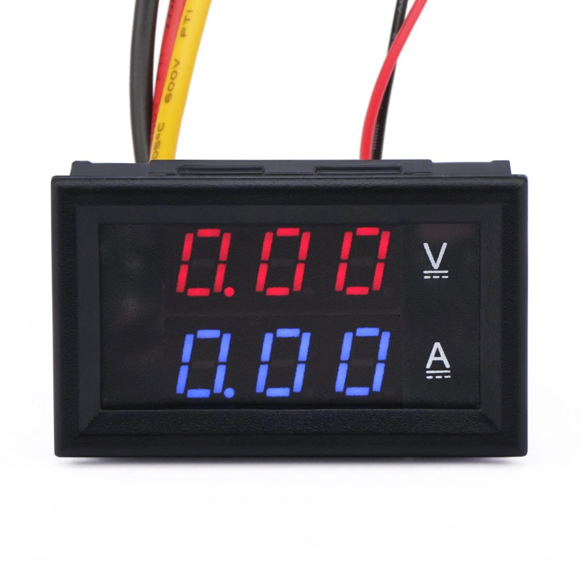 4× DC 100V 10A Voltmeter Ammeter LED Dual Volt Amp Meter Voltage Current Gauge