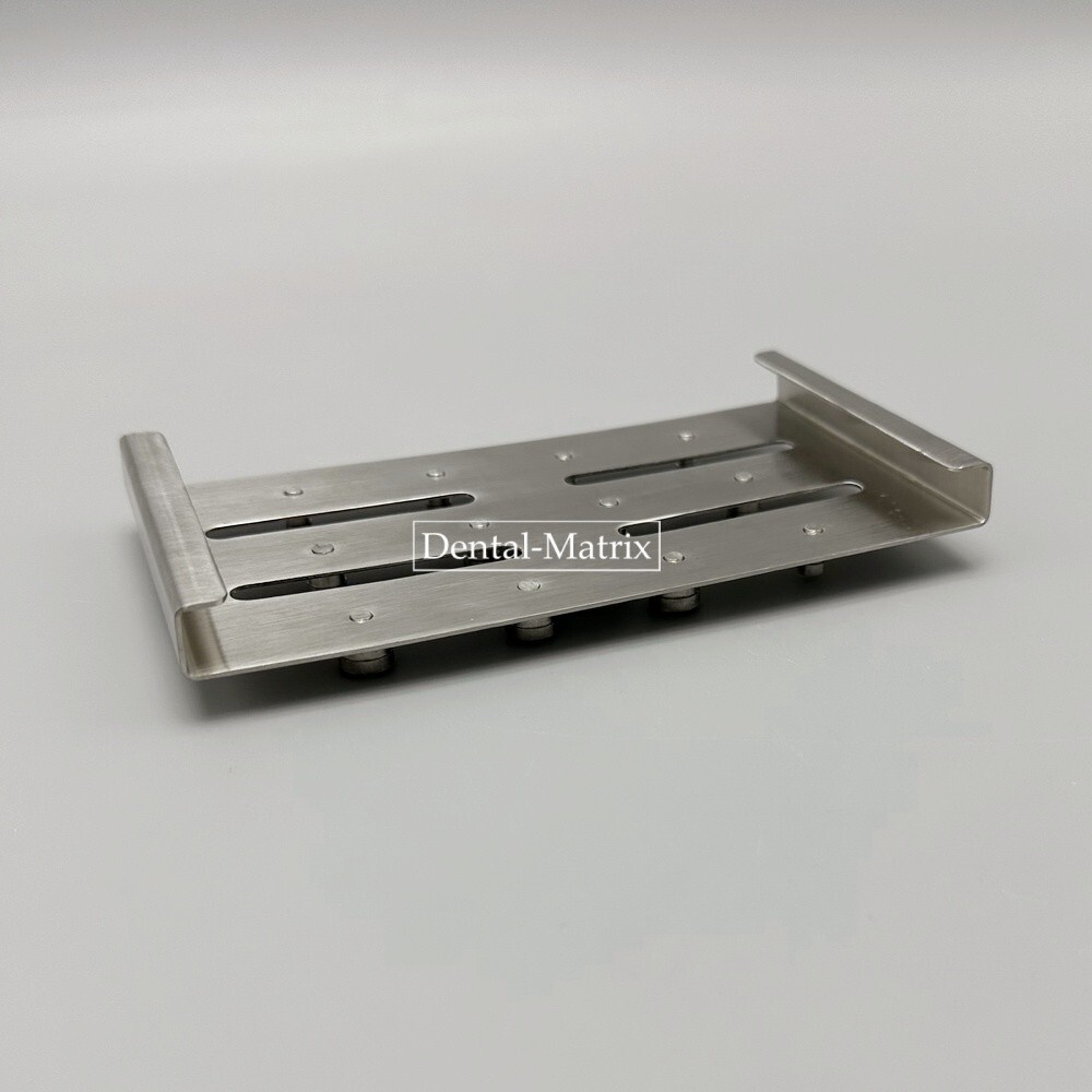 Endodontic Rubber Dam Clamps Blue With Sliver Tray Dental Endo Lab Instruments