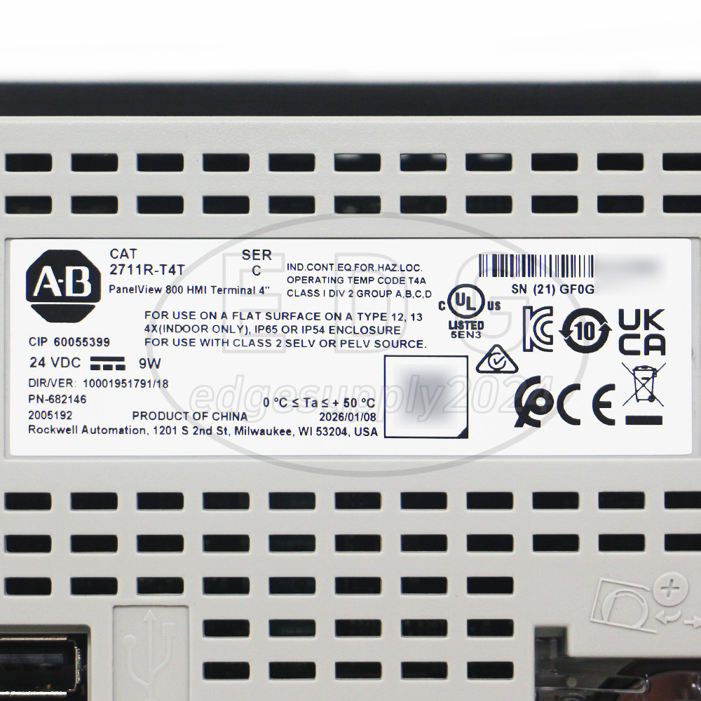 NEW Sealed Allen Bradley 2711R-T4T PanelView 800, 4 inch HMI Terminal