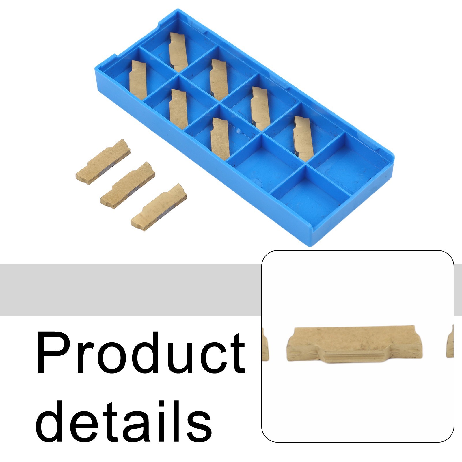 Upgrade Your Grooving Tool with 10PCS Carbide Insert High Quality Material