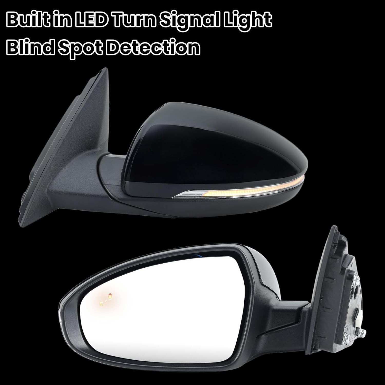 Left Driver Side Mirror Compatible with 2019 2020 2021 2022 2023 2024 Kia Forte