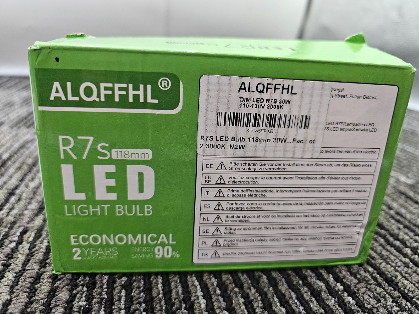 (QTY 2) ALQFFHL Dim LED R7S 118mm LED Bulb 30W110-130V 3000K