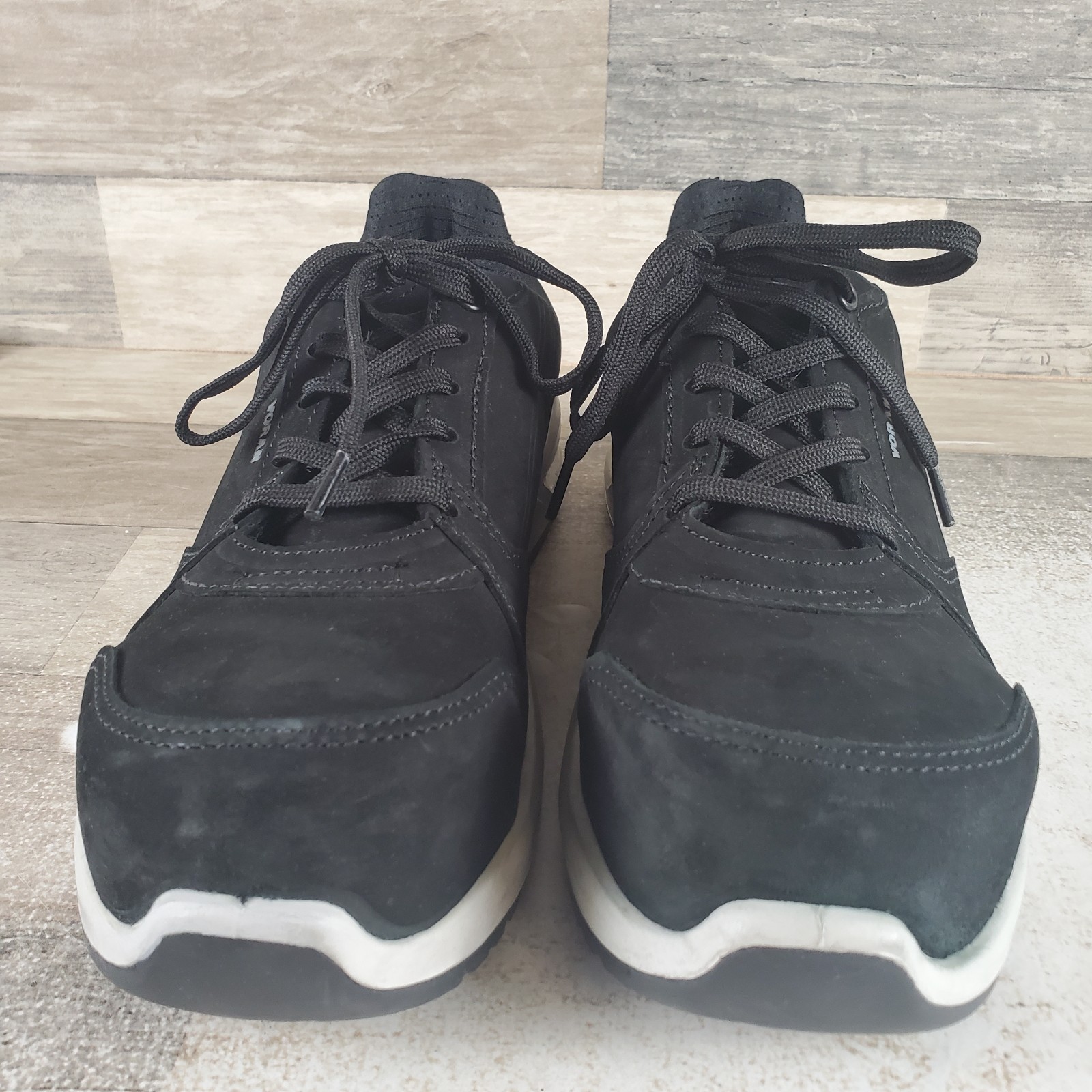 Voran Sportsafe Energy 610N Mens Work Shoes Sz 7.5 Black Composite Toe Lace Up