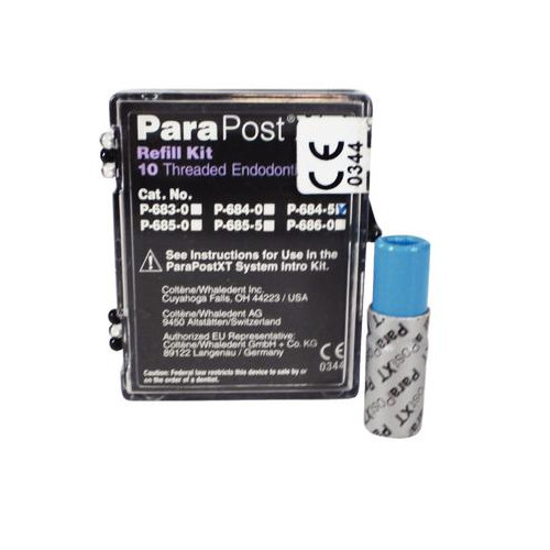 Coltene Whaledent P684-5 ParaPost XT Titanium Threaded .045″ Blue 10/Pk