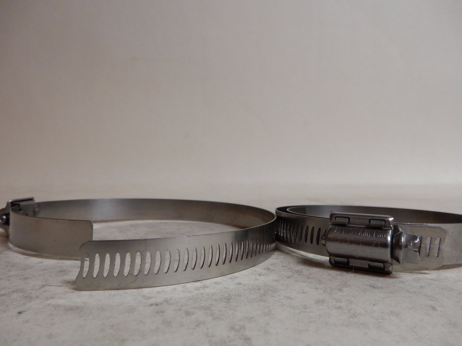Breeze Stainless Hose Clamp Worm Drive 3.25 Diameter, 1/2 Bandwidth 100 PACK!!!!