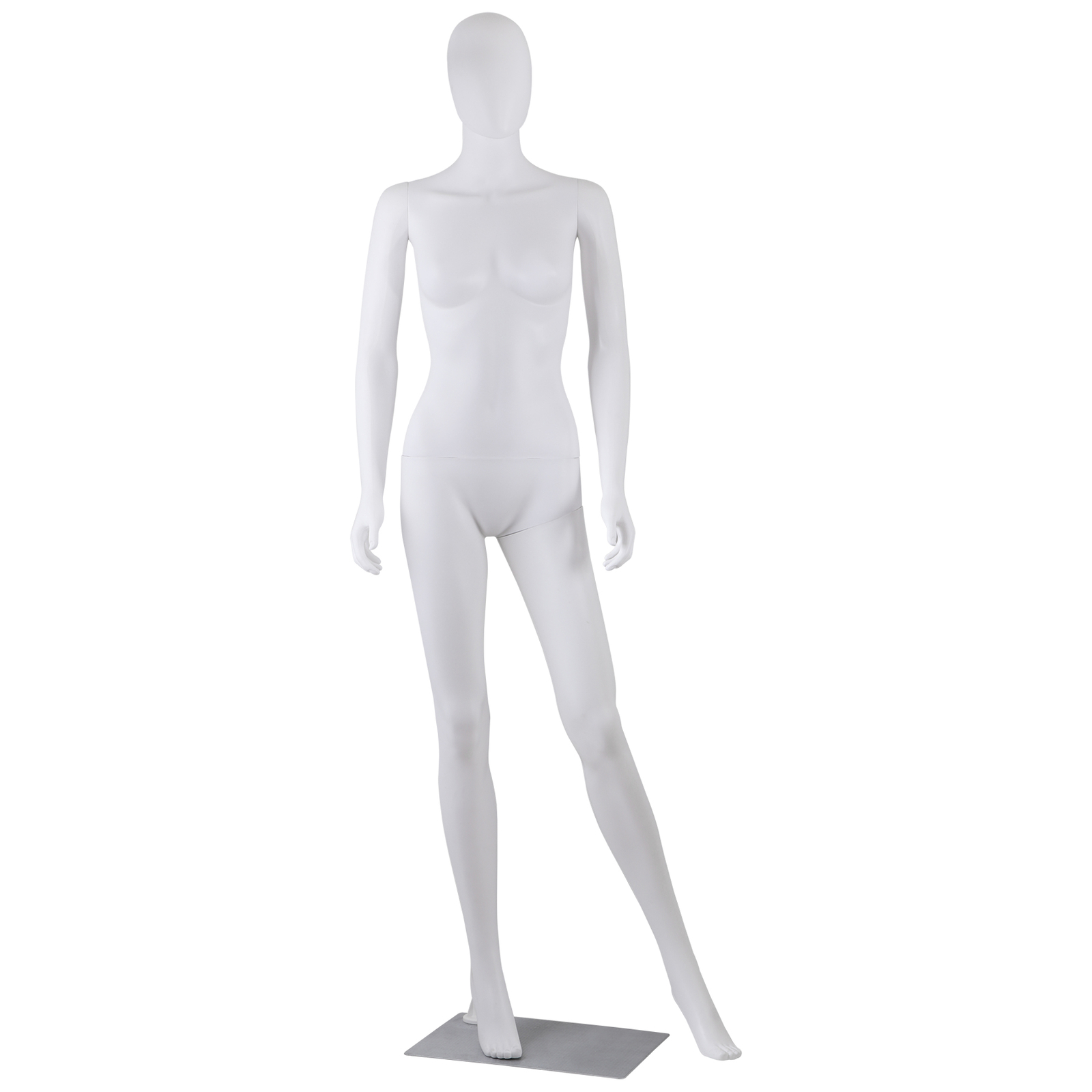 70” Full Body Female Mannequin Clothing Dress Form Adjustable Mannequin White