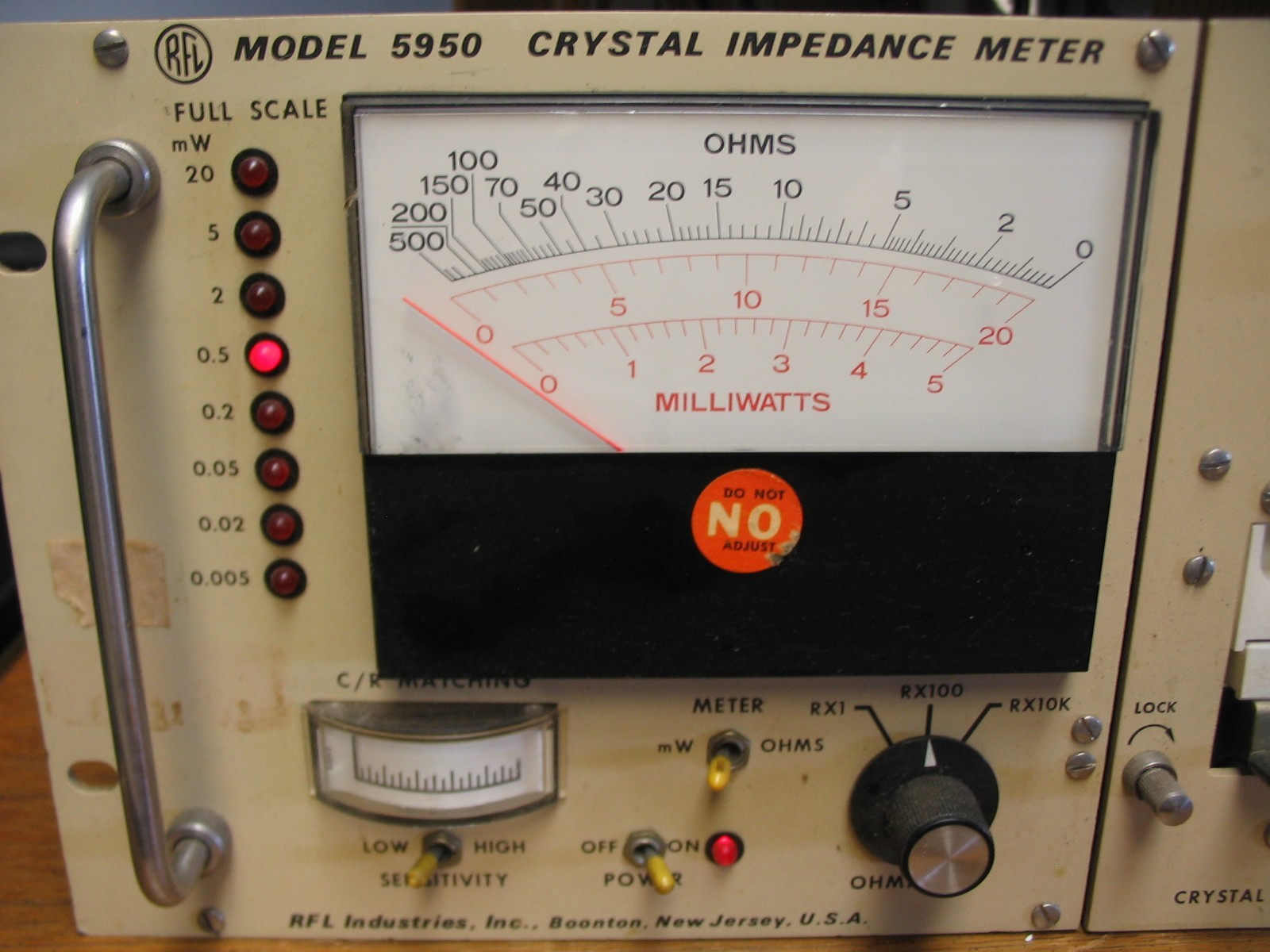 RFL 5950 Crystal impedance meter with 460 plug-in