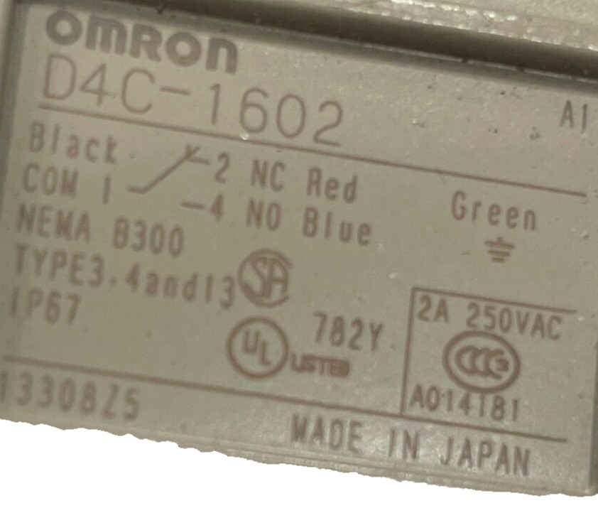 NEW OMRON D4C-1602 LIMIT SWITCH D4C1602
