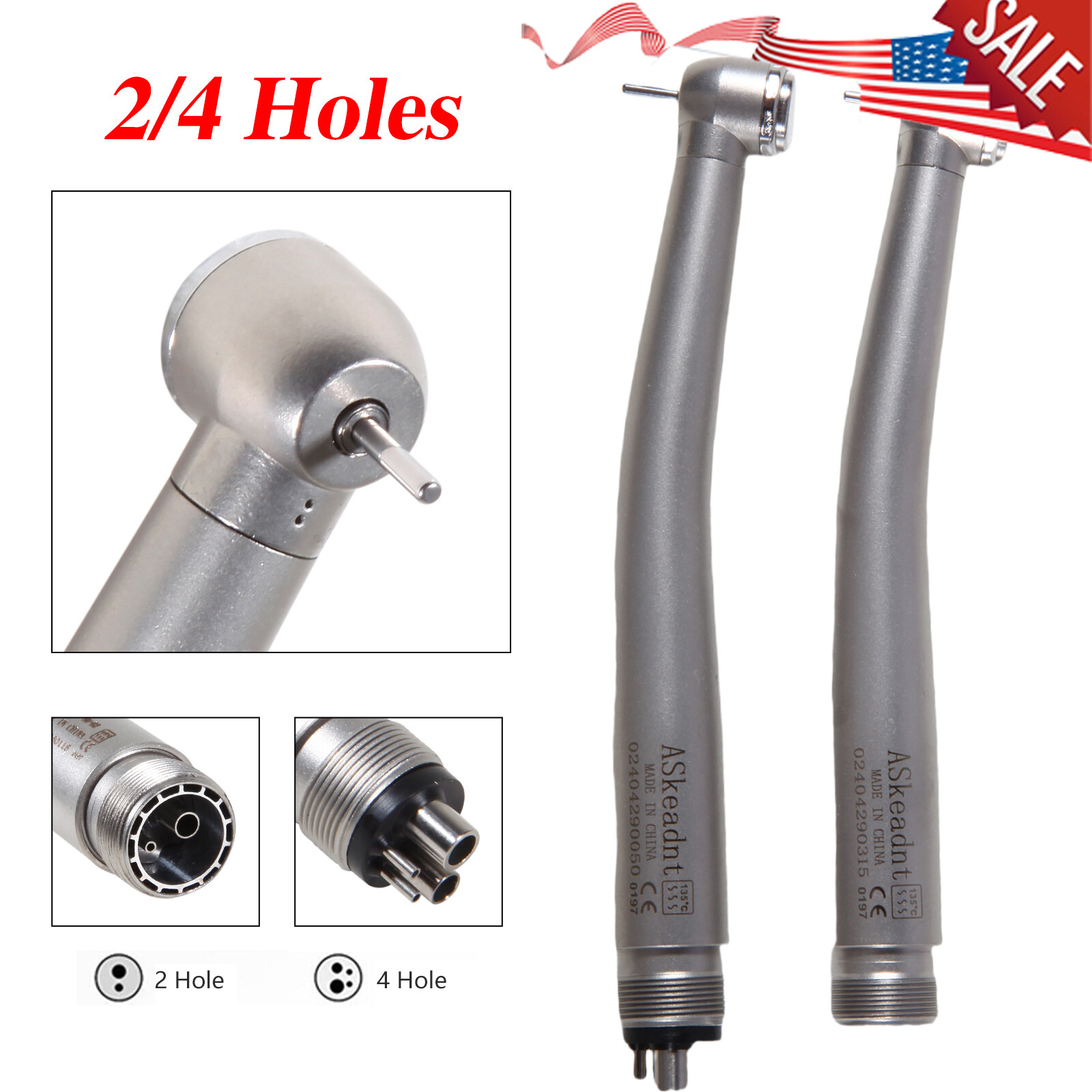 Turbina NSK PANA MAX Style Dental High Speed Handpiece Push Button 2 Hole/4 Hole