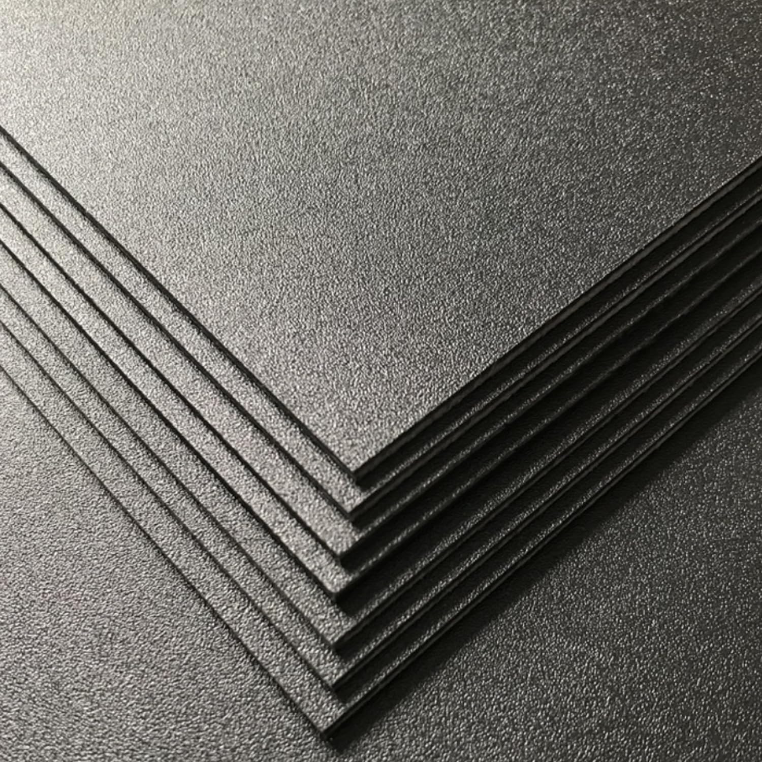 Pack of 2 ABS Plastic Sheet, Black Plastic Sheet 8″ x 12″ x 1/8″ Thick (3mm)
