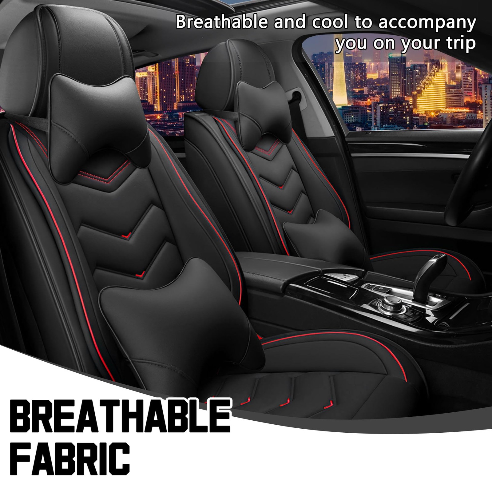 Car Seat Covers Jeep Patriot 2007-2017 Leather 2 Seats Black