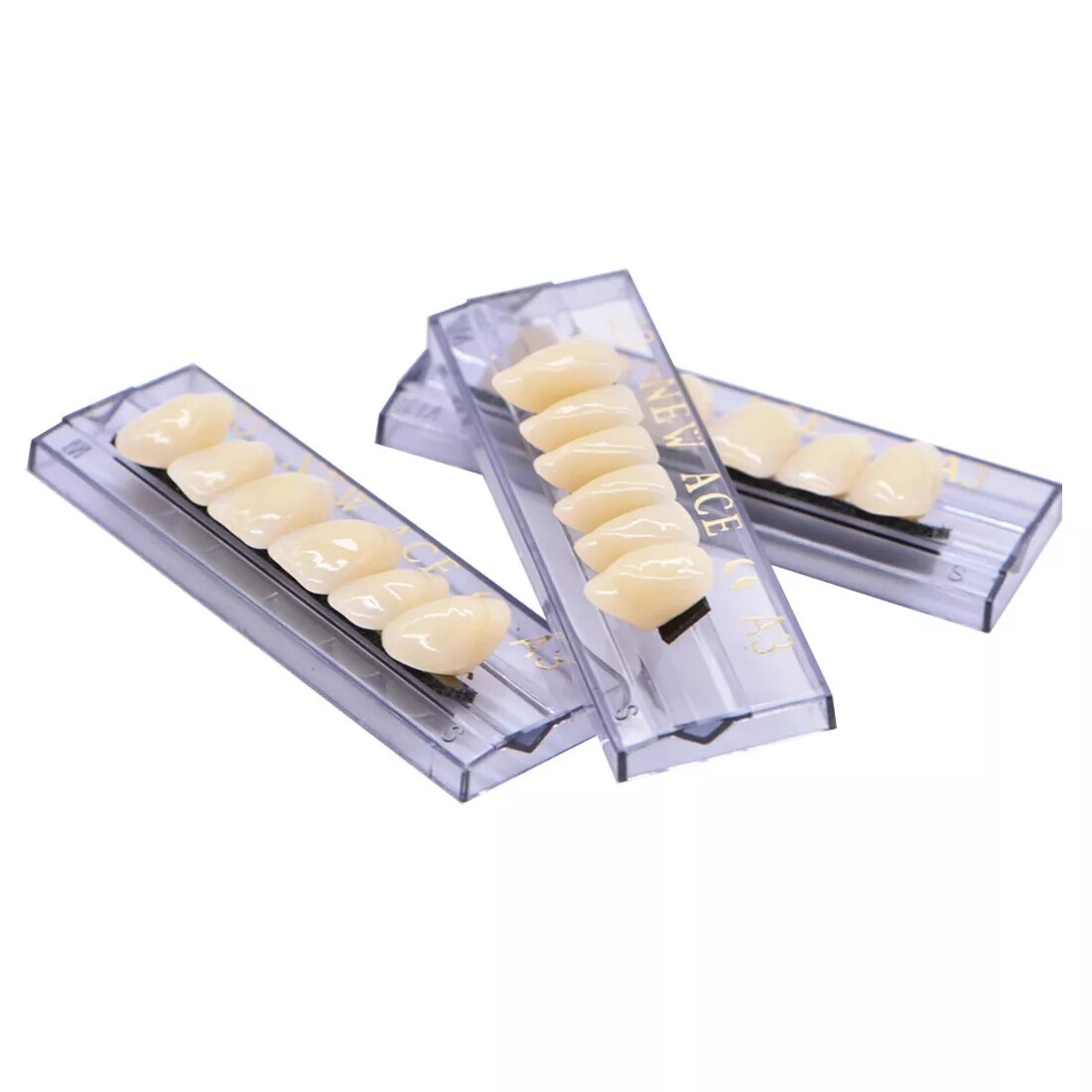 168PCS Acrylic Resin Denture Dental Upper Lower Shade A1 A2 A3 Teeth Set USA