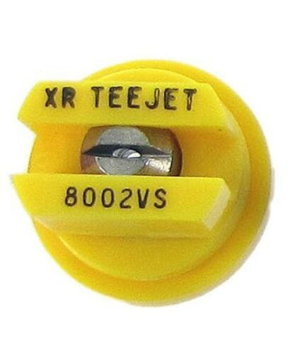 (10) XR8002VS TEEJET EXTENDED RANGE FLAT TIP SPRAY 80° YELLOW .20 GPM @ 40 PSI
