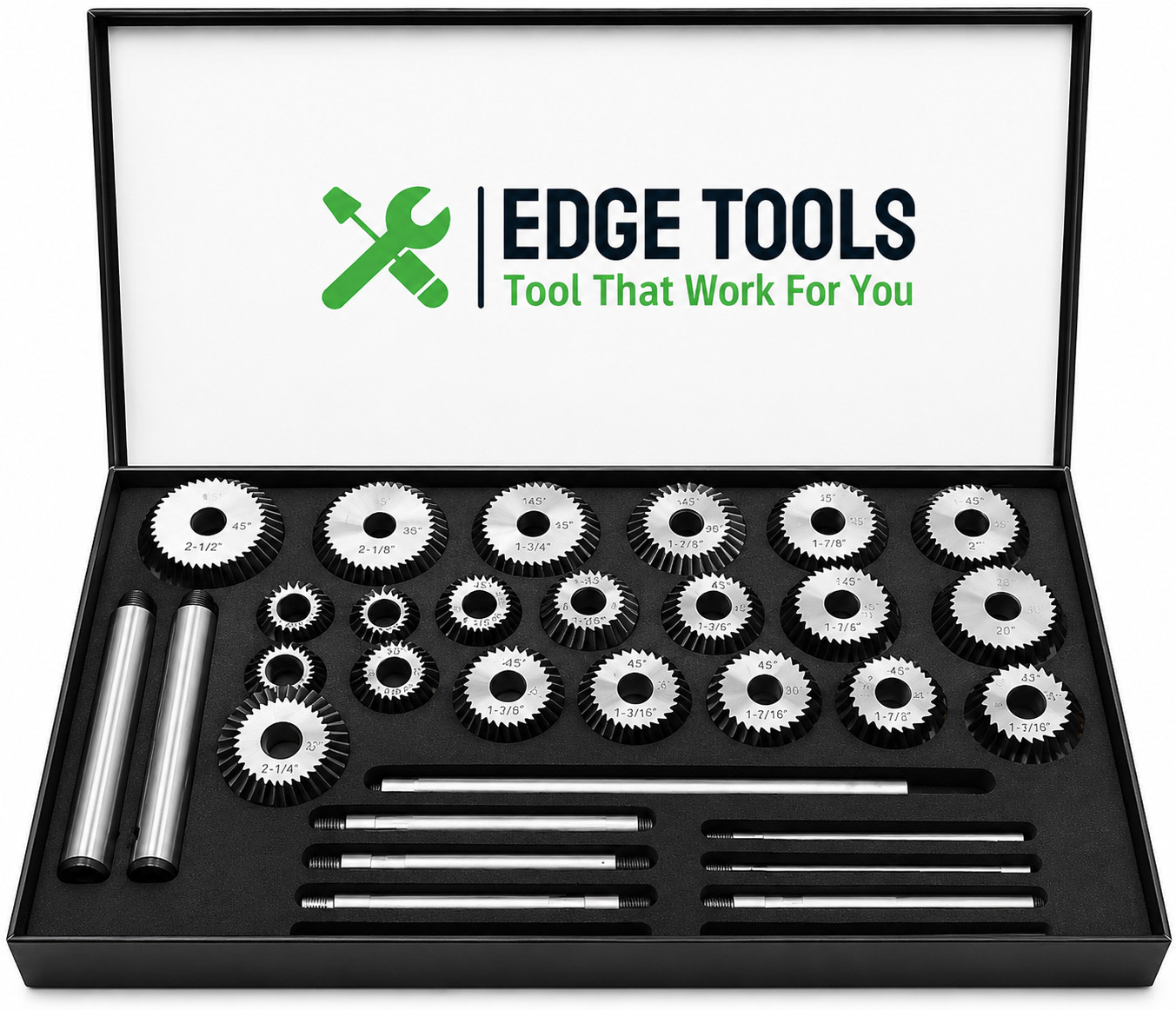 Valve Seat And Carbon Steel Face Cutter Set 21 Pcs With Metal Box Tools USA