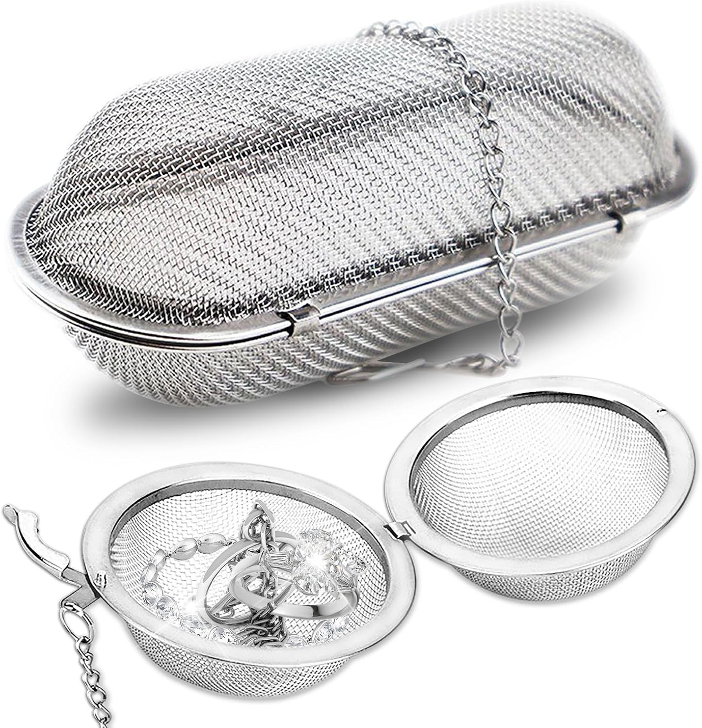 Ultrasonic Cleaner Basket, Stainless Steel Basket for Ultrasonic Jewelry