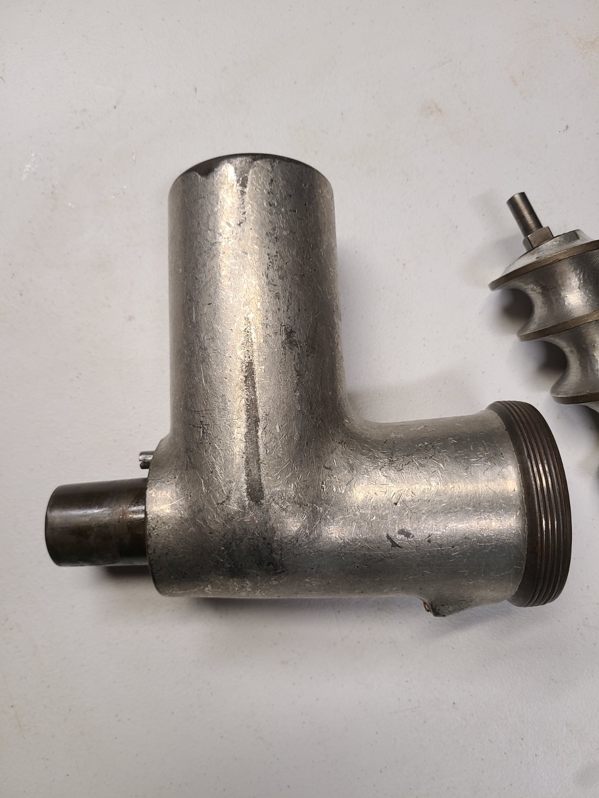 HOBART Meat Grinder Attachment And Tray See Details And Pictures